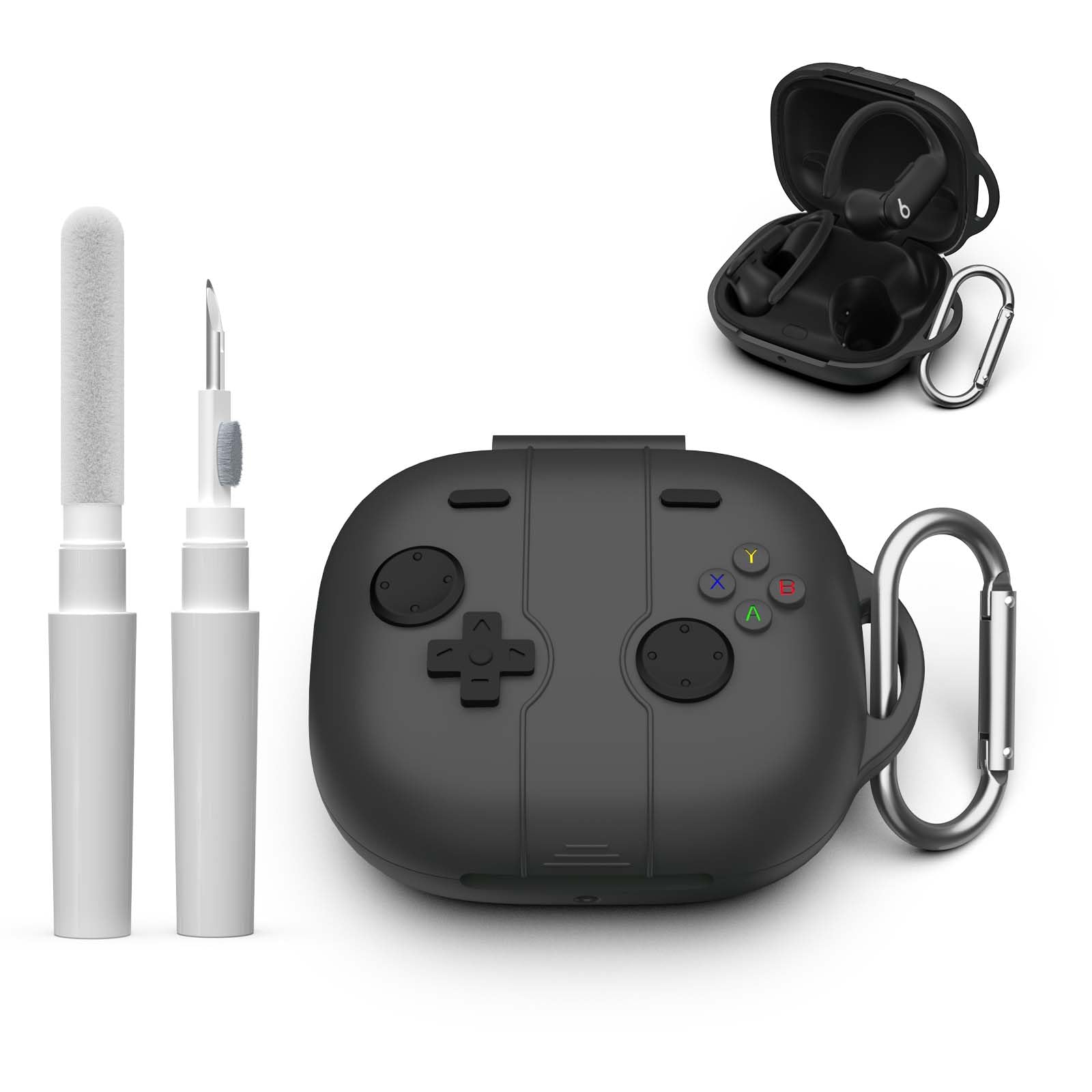 Silicone Cover for Beats Powerbeats Pro 2 Case Cute (2025), Funny Cartoon Game Console Design Shockproof Protection Case for Powerbeats Pro 2