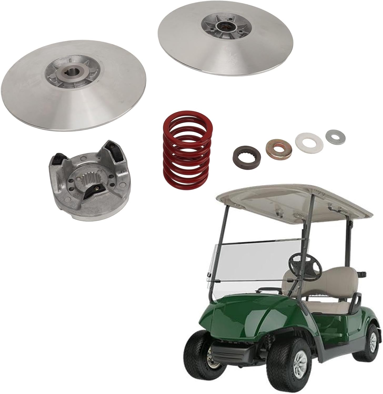 Secondary Driven Clutch Sheave Assembly, Secondary Clutch Sheave Kit Secondary Driven Power Clutch Kit JN6‑G6270 High Performance for G2 G8 G9 G11 G14 1985 to 2007