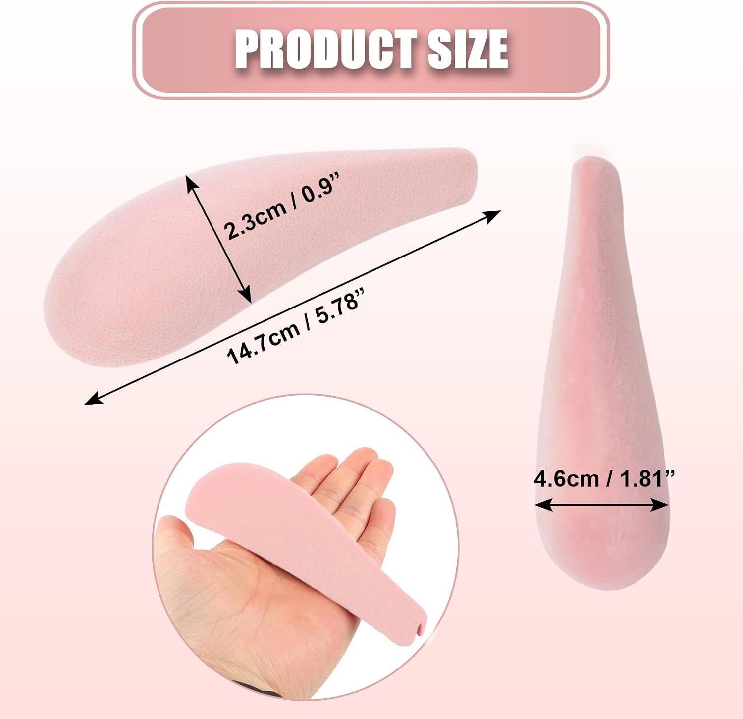 Velvet Hanger Shoulder Form Shaper – 10Pcs Random Color: Black or Pink Pads Flocking and Plastic Shoulder Protectors for Velvet Flocking Hangers, 0.2 Inch Thickness, Non-Slip Design image 2