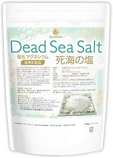 NICHIGA(ニチガ) 〈フレークタイプ〉 死海の塩 Dead Sea Salt 600g 塩化マグネシウム 保湿 浴用化粧品 着色料合成香料防腐剤無添加 [01]