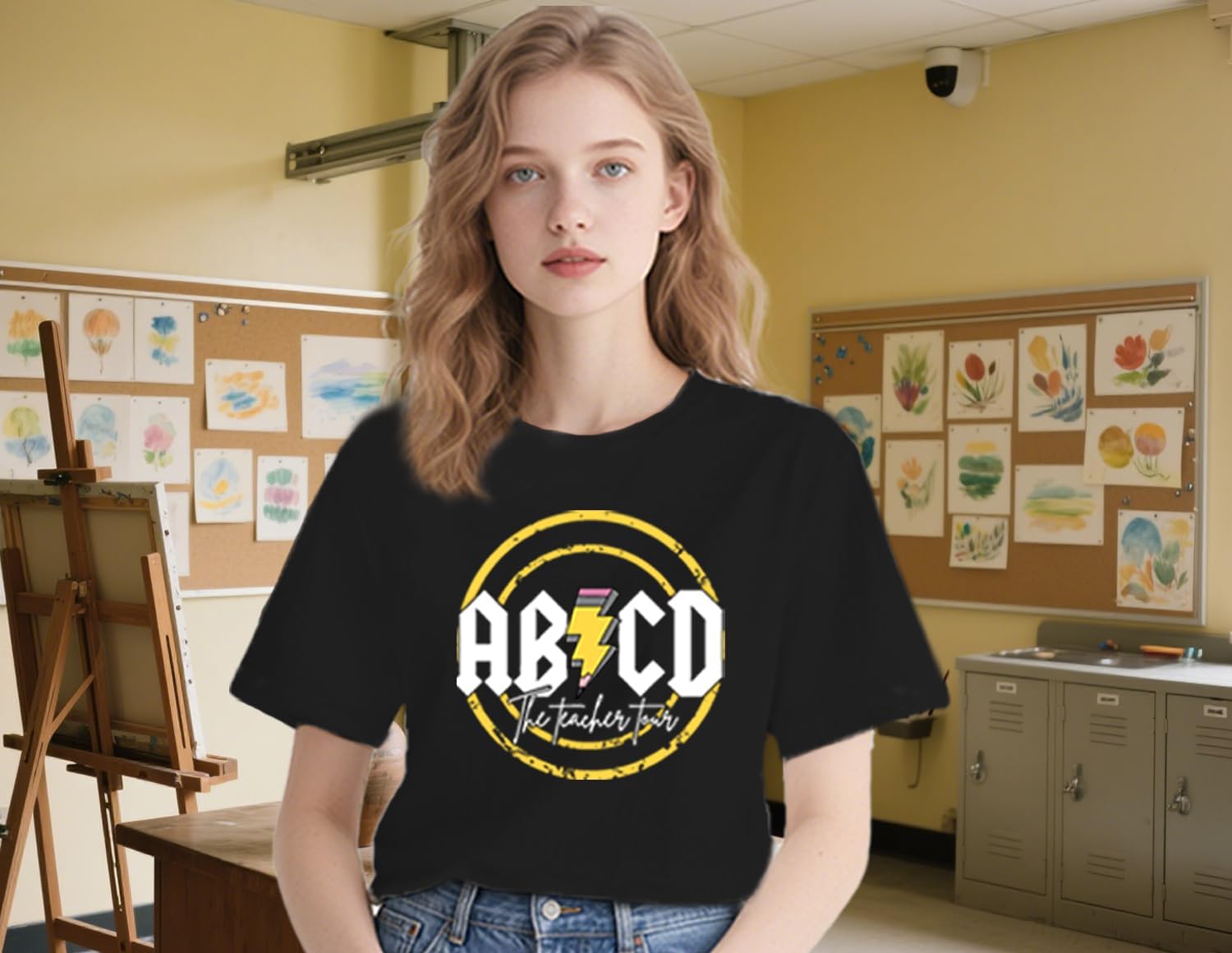 Teacher Shirts for Women Funny ABCD Teacher Tour T-Shirt Casual Back to School Teach Tee Tops - Image 3