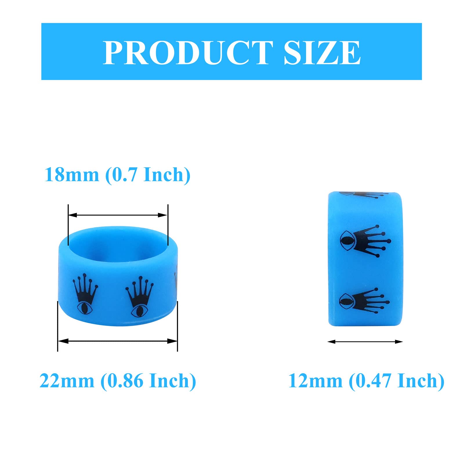 Lot de 12 Vape Rings Silicone Anti Slip Band Antidérapant Anneaux Silicone  Bande pour RBA RDA Tank Mécanique Mods, Motif et Couleur Aléatoires avec 