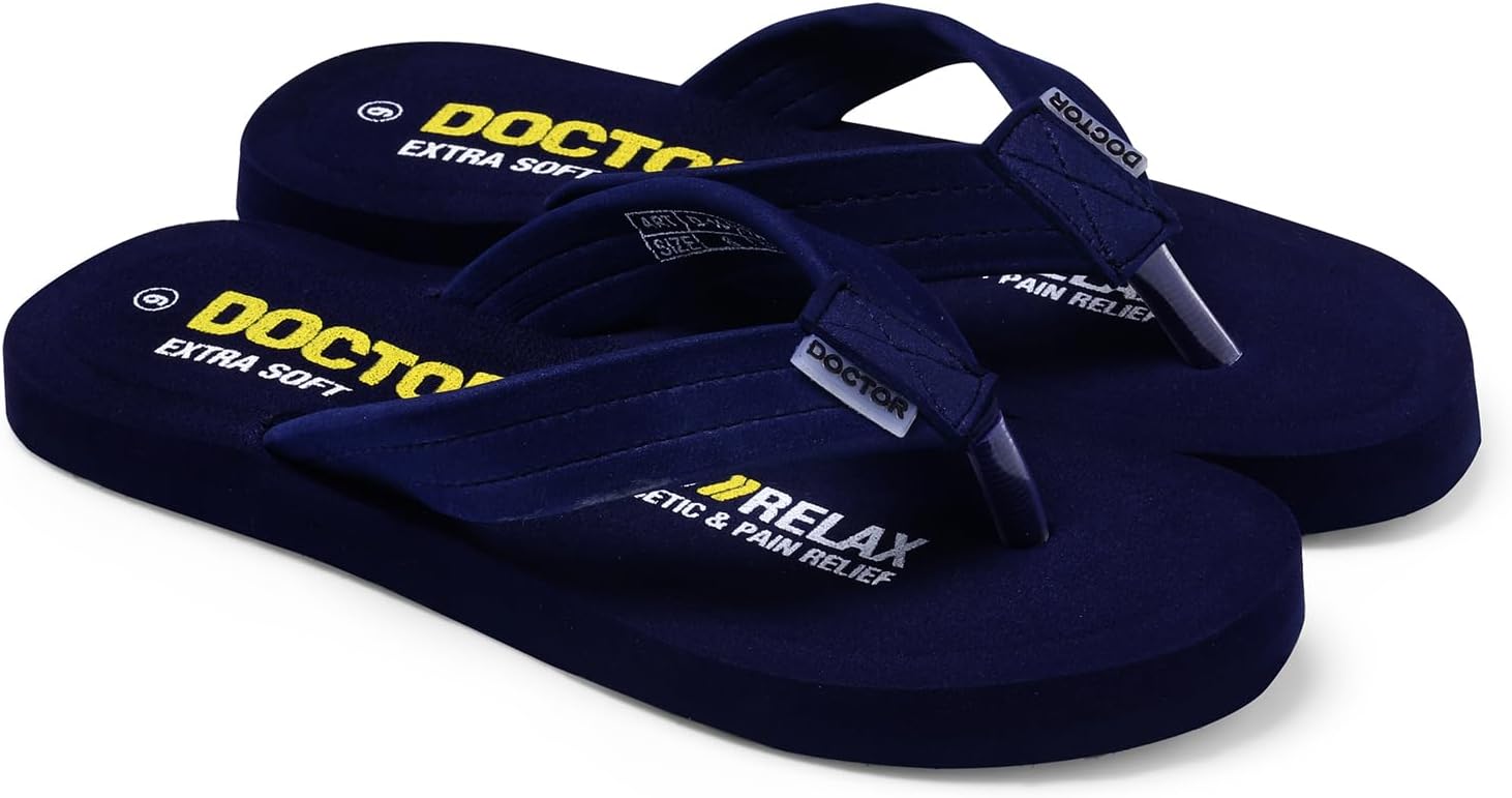 DOCTOR EXTRA SOFT Thong Arch Support Ortho Slippers for Women| Orthopedic Diabetic & Stylish| Lightweight Comfortable & Casual|Pregnancy Anti-Skid Bedroom Daily Use House Flip-Flops Ladies Girls D-15
