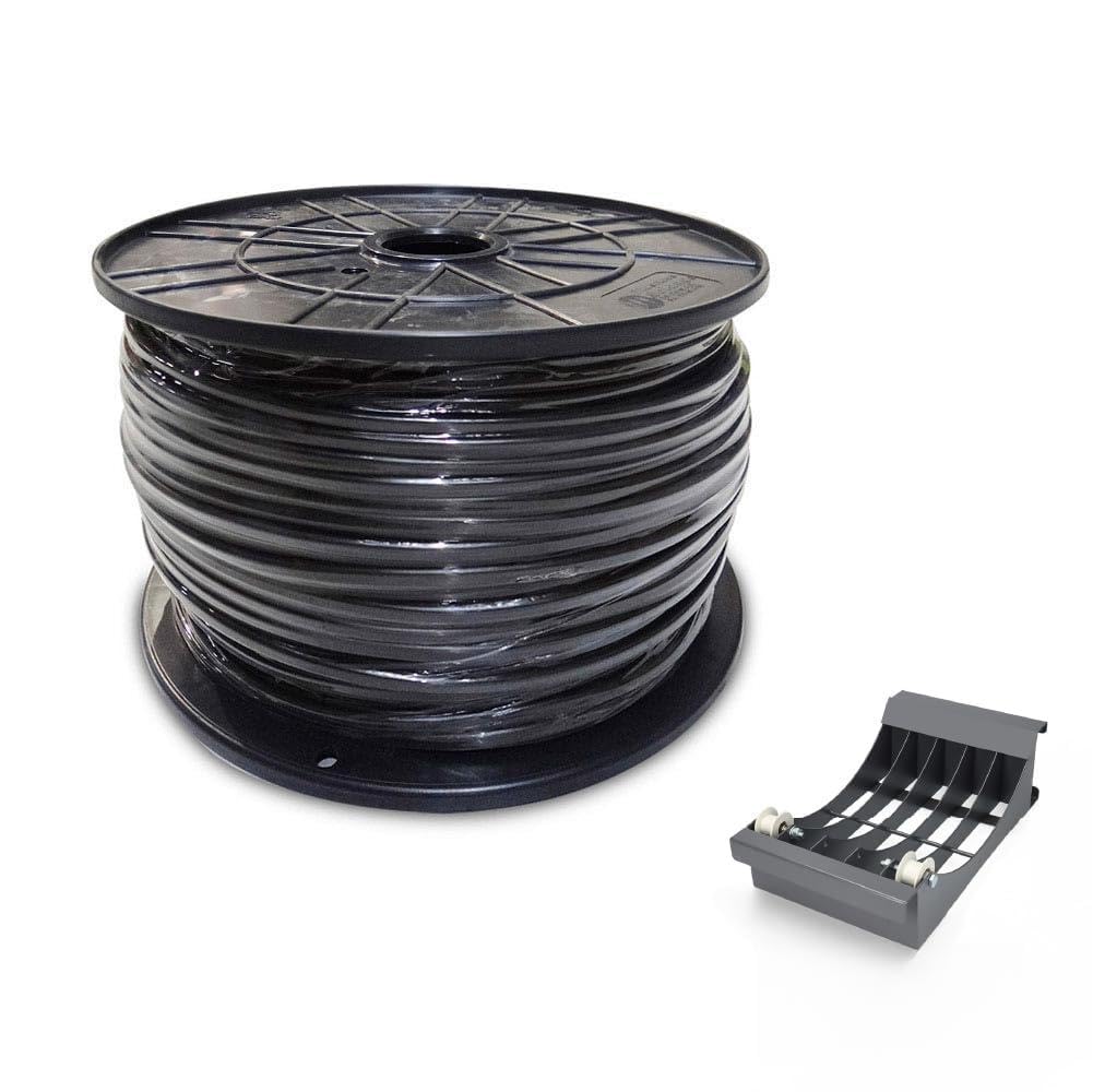 Câble électrique h05vvh2-f 2x1,5 mm 200 m noir pour remplacer vos fils usés