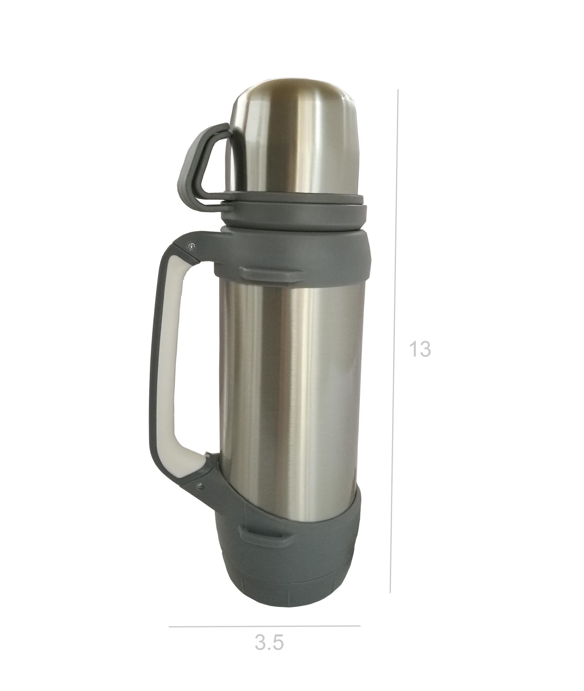 Service Ideas GRW64BS Brushed S/S 64 Ounce Growler - 6 / CS