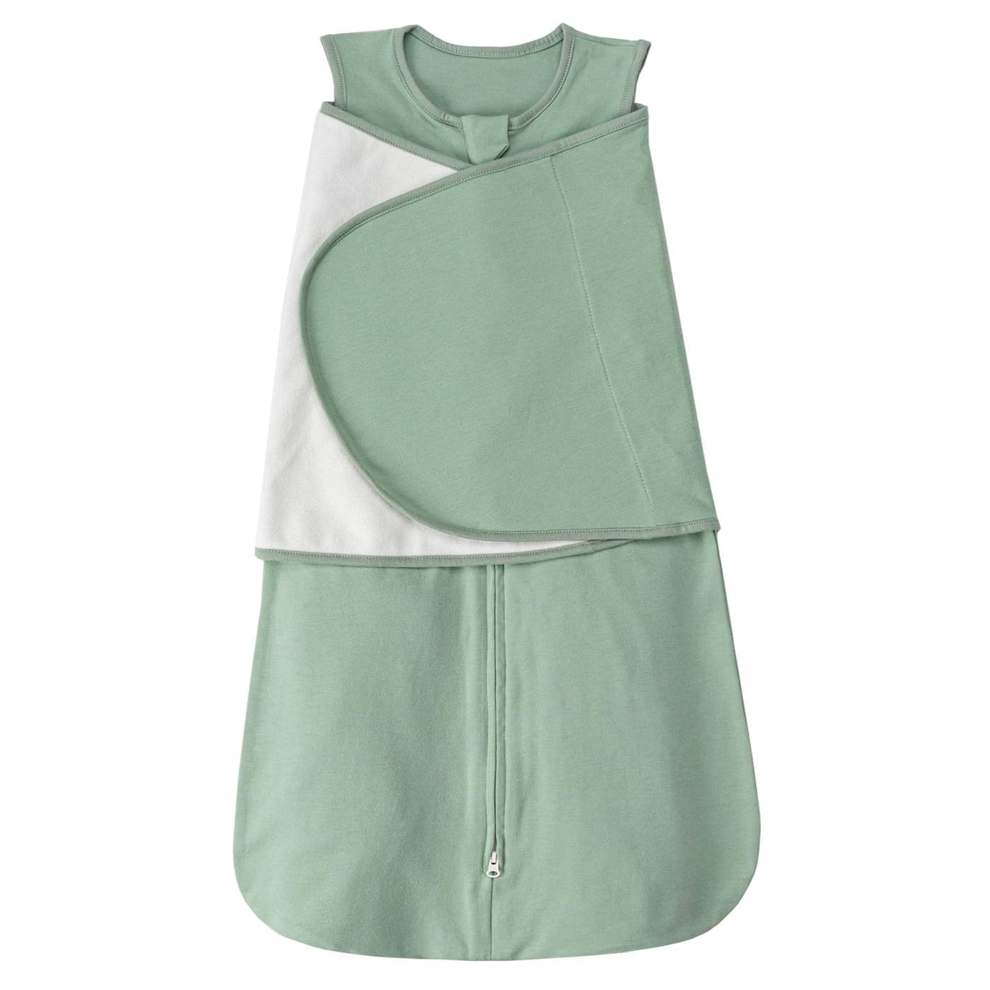 SIMYJOY Baby Schlafsäcke Neugeborene,Pucksack Baby Wearable Wickeldecke & Swaddle Transition,3-fach Verstellbarer Babyschlafsack mit 100% Baumwolle,Grün