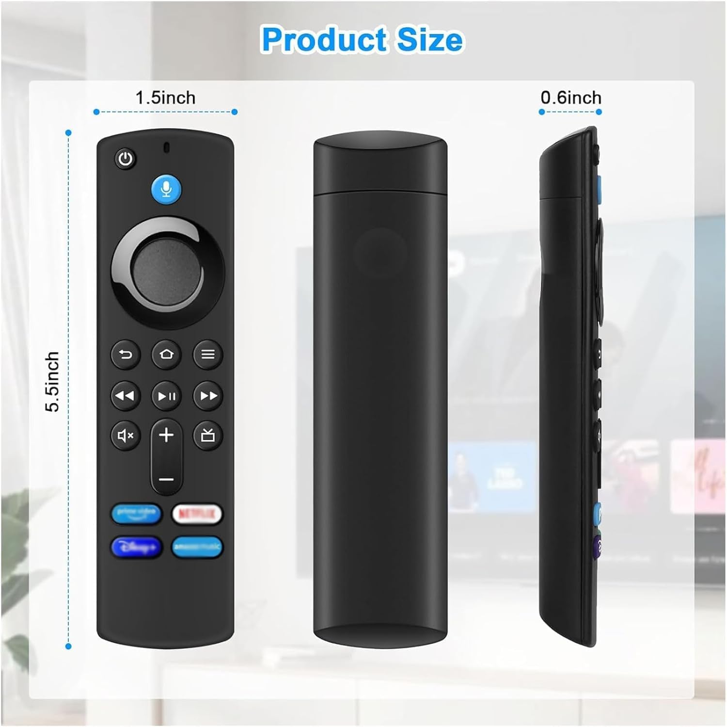 Telecomando di ricambio per F-i-e TV Stick (3 Gen, 2 Gen, Lite) per Smart TV Cube (2 Gen, 3 Gen), Insignia/Toshiba TV con quattro tasti rapidi e funzione vocale