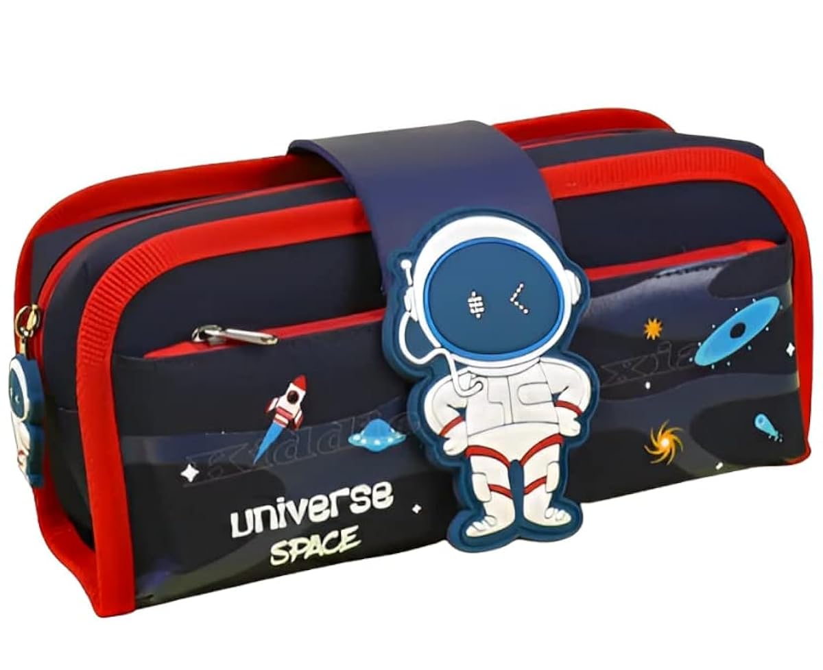 Kiddie Galaxia Space Astronaut Pencil Case Large Capacity Pen Bag,Cute Cartoon