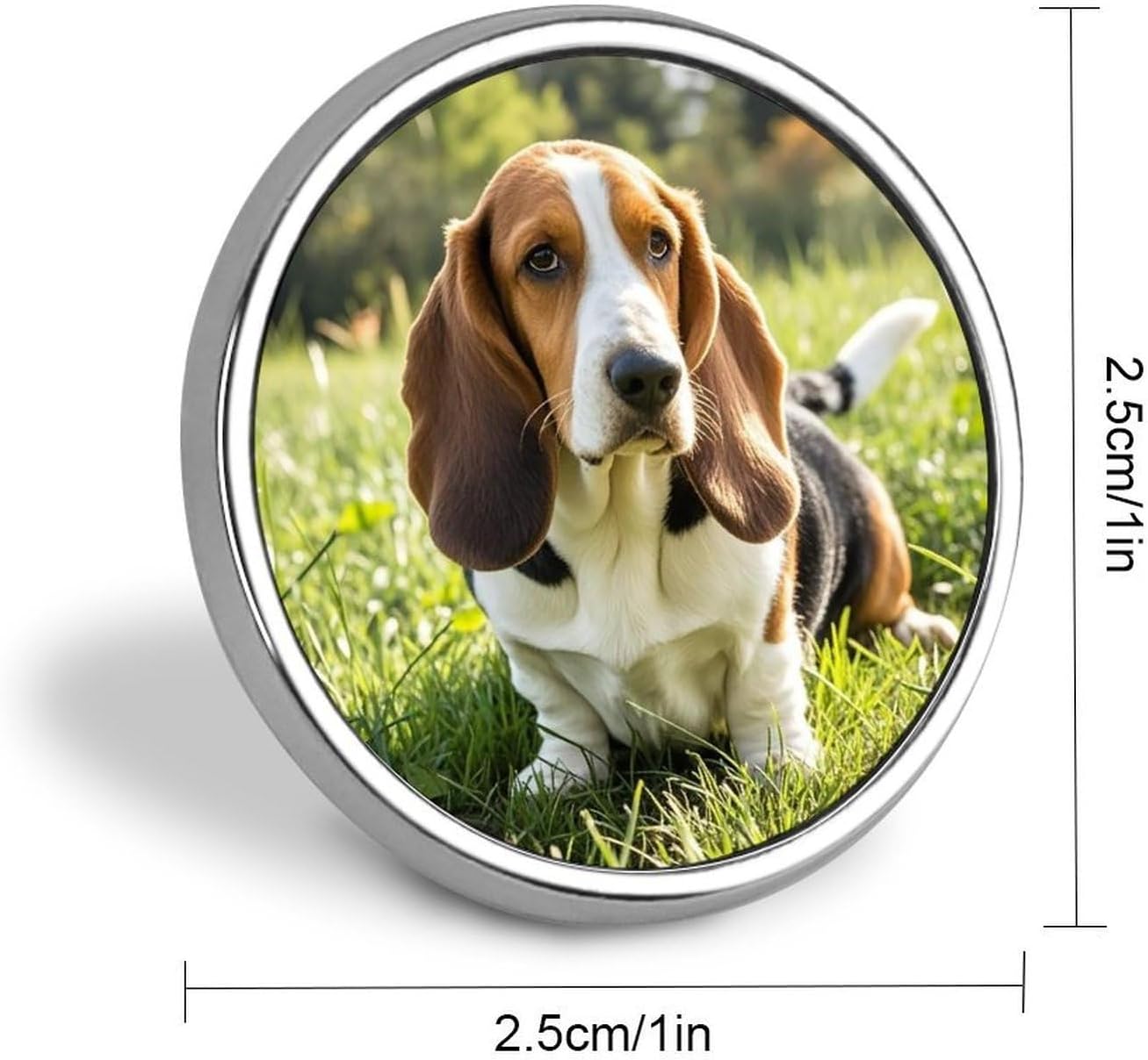 Basset Hound Fashion Brooches for Women Men, Lapel Pins image 2