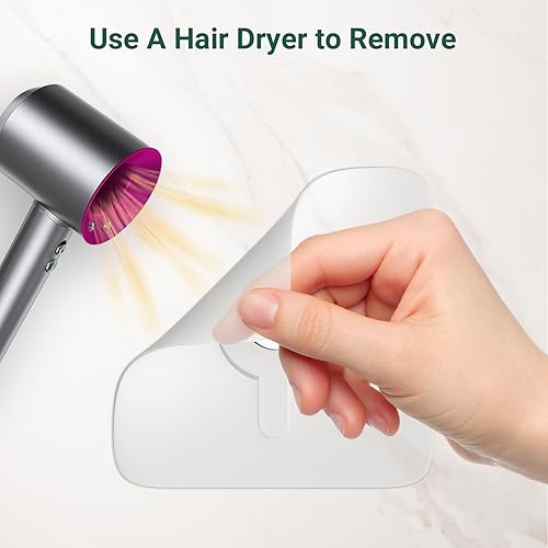 Miniatura 8 de Ganchos para fotos sin clavos, sin daños, 20 ganchos adhesivos para cocina, baño, dormitorio y oficina, carga máxima de 13 libras