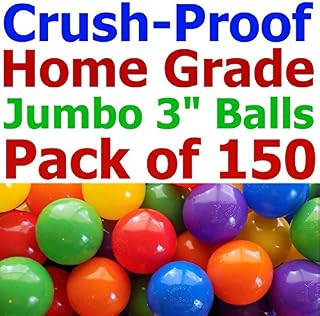 150 pcs Large 3.1" Crush-Proof non-PVC Phthalate Free Plastic Ball Pit Balls
