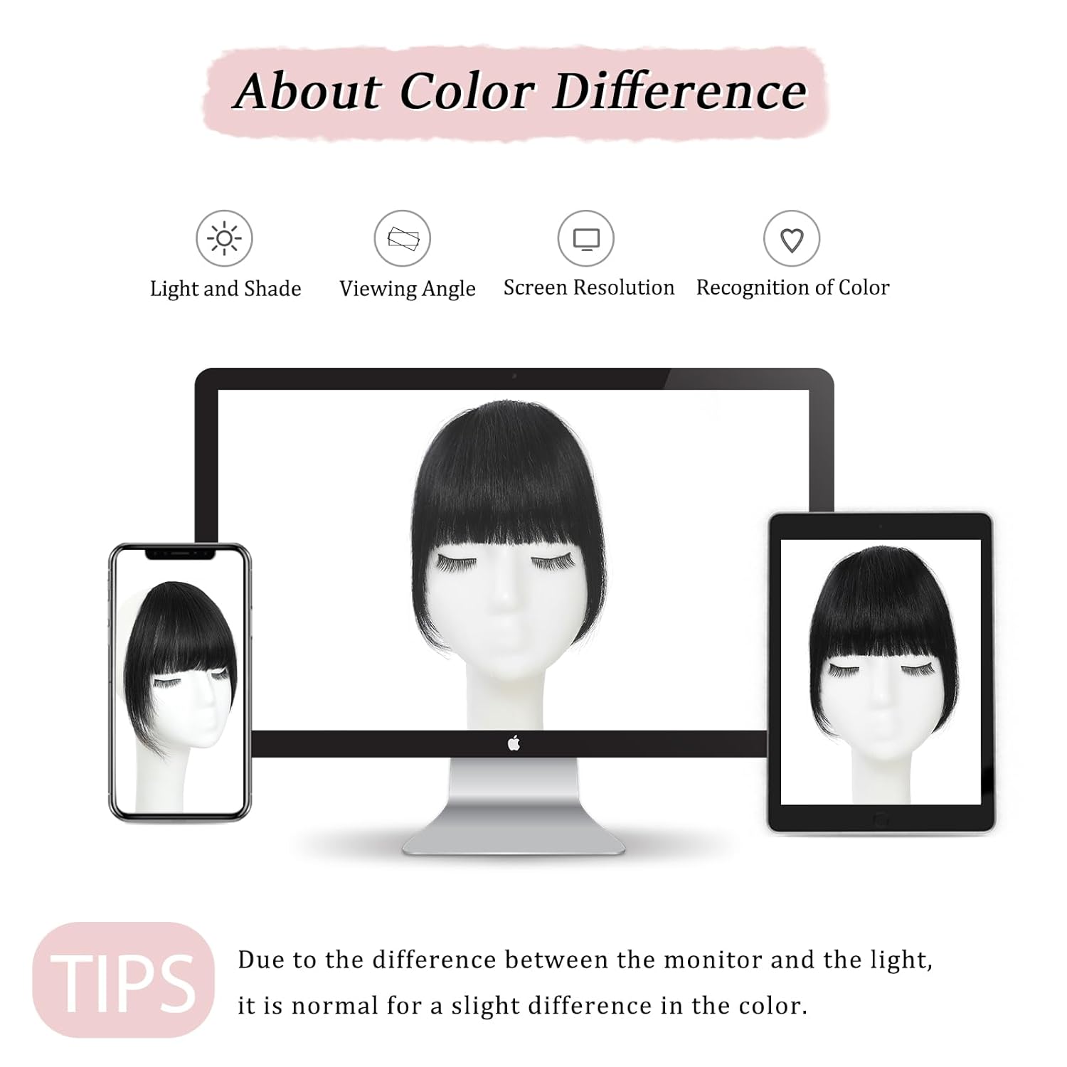 Clip in Bangs Real Human Hair Natural Black French Bangs Fringe with Temples Thick Curtain Bangs Clip on Bangs Curved Fake Bangs Hairpieces for Women for Daily Wear - Image 5