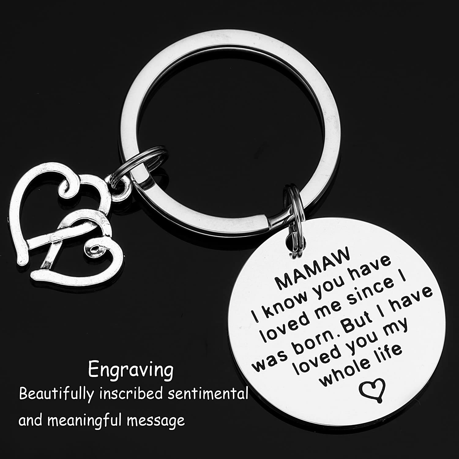 Mamaw Gifts Keychain for Women - Best Mamaw Ever Key Chains Gift