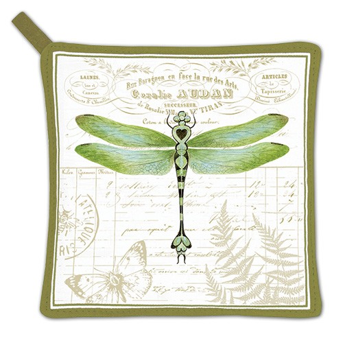 Set Of 2 Alice's Cottage Dragonfly Potholder #TOP1