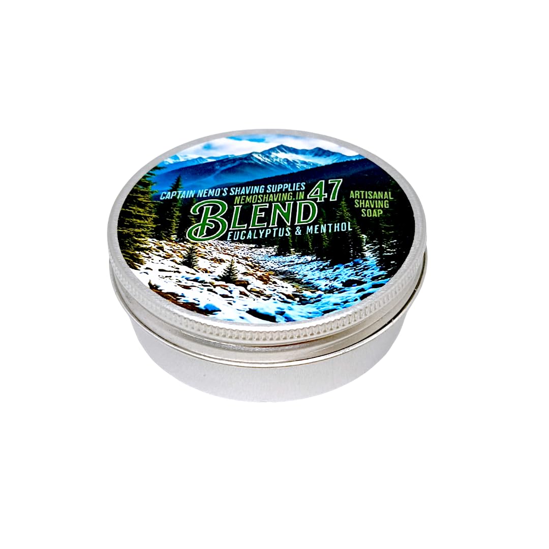 Captain Nemos Blend47 Eucalyptus & Menthol (Eucalyptus and Peppermint Oil) Shaving Soap 100g for Men (B0BZ1RFN5S) Amazon Price History, Amazon Price Tracker