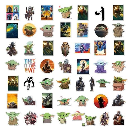 50 adesivi in vinile impermeabili, decorazione con...