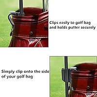 Vista 3 de Golf Putter Clip Golf Bag Clip on Putter Clamp Holder Golf Putter Clip Organizer Ball Marker