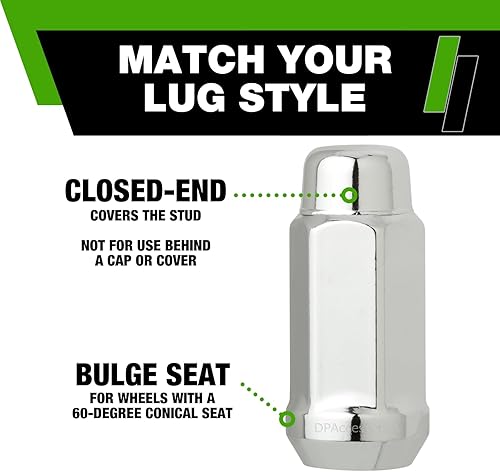 Miniatura 3 de DPAccessories LCB4B8H-2--04PAR tuercas para automotores, Cromado