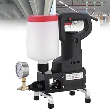 1100W Electric Grouting Machine, High Pressure Grouting Pump for Epoxy/Polyurethane Resin Injection, Efficient Leak Stoppage & Waterproof Filling, Concrete Crack Repair