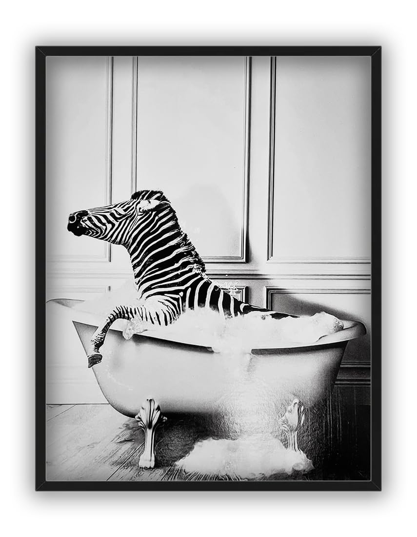 Poster KUSTOM ART 42x30 Cm – Zebra Serie Animali, Stampa Artistica Su Carta Patinata Senza Cornice