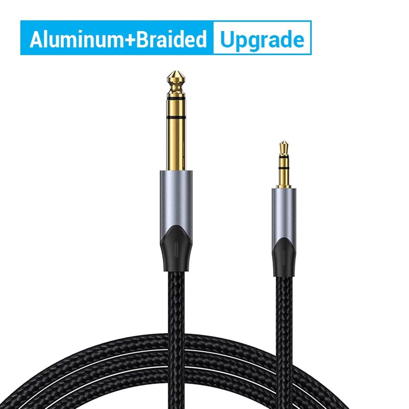 câble Audio Professionnel Adaptateur De Câble Jack 6.5 À 3.5 pour Amplificateur De Guitare Haut-Parleur Câble Audio TRS Jack 3.5mm À 6.5mm Câble Audio Auxiliaire (Color : C-10m)