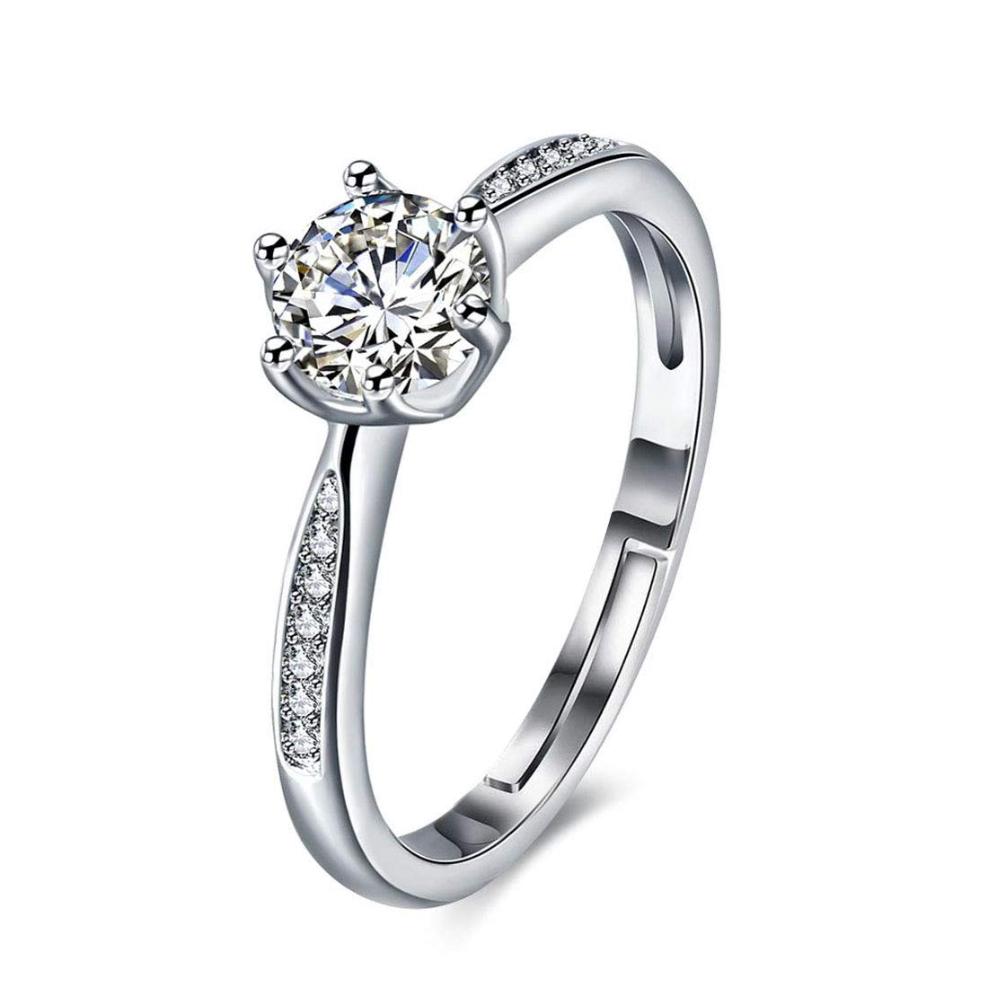 Jewels Galaxy Tantalizing Crystal & AD Silver Plated Delicate Ring for Women/Girls (Free Size) (SMNJG-RNG-5173) (B07XC74CMW) Amazon Price History, Amazon Price Tracker