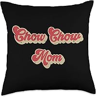 Vista 4 de Chow Chow Mom Dog Lovers Women Gift Funny Chow Chow Mama Throw Pillow