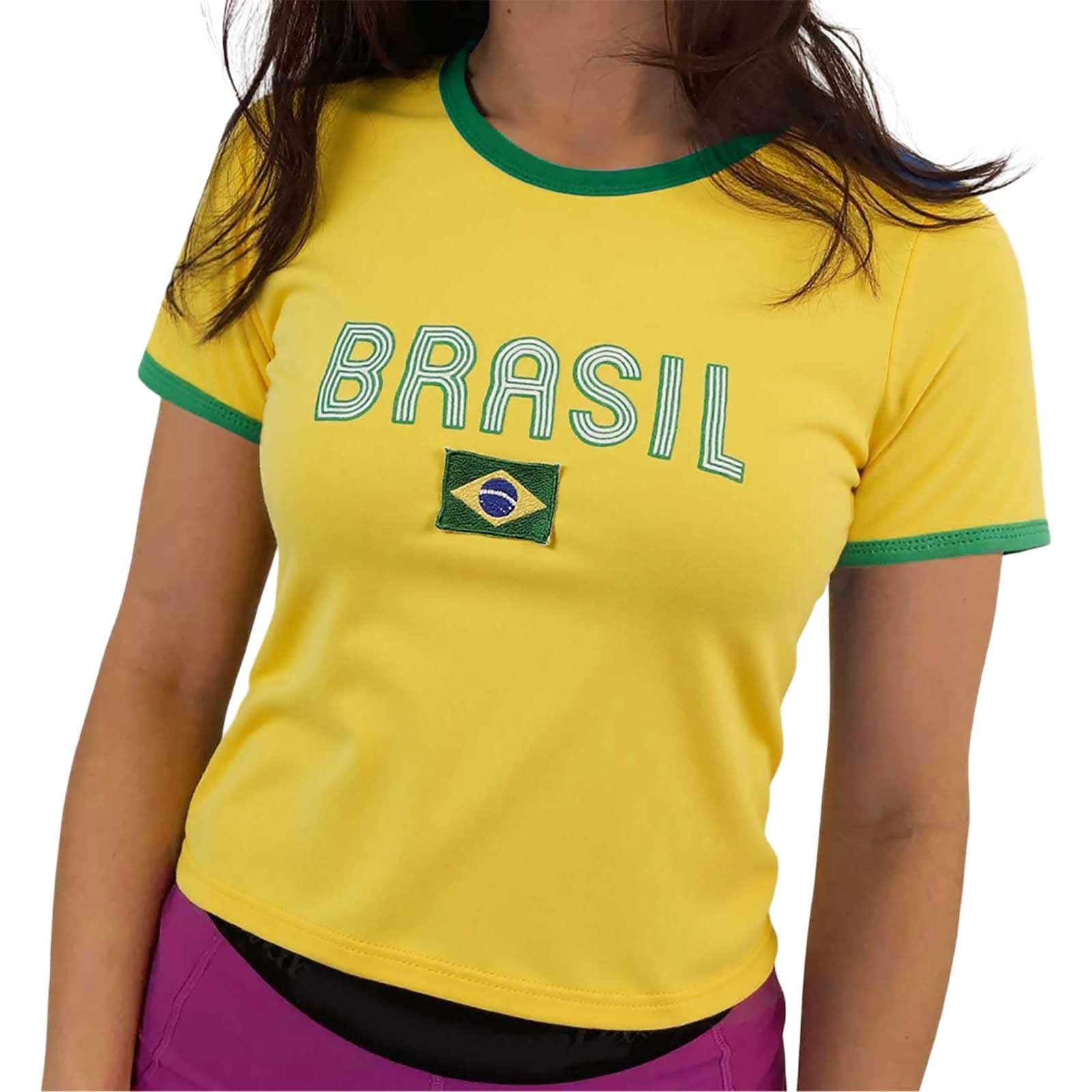 Fan Item Women's Colombia Graphic Print Short Sleeve Crop Sexy Summer Top Slim Fit Tight Crop Top Y2K Style Sports T-Shirt Football Fan Jersey for Party Club World Cup Streetwear, light yellow, S