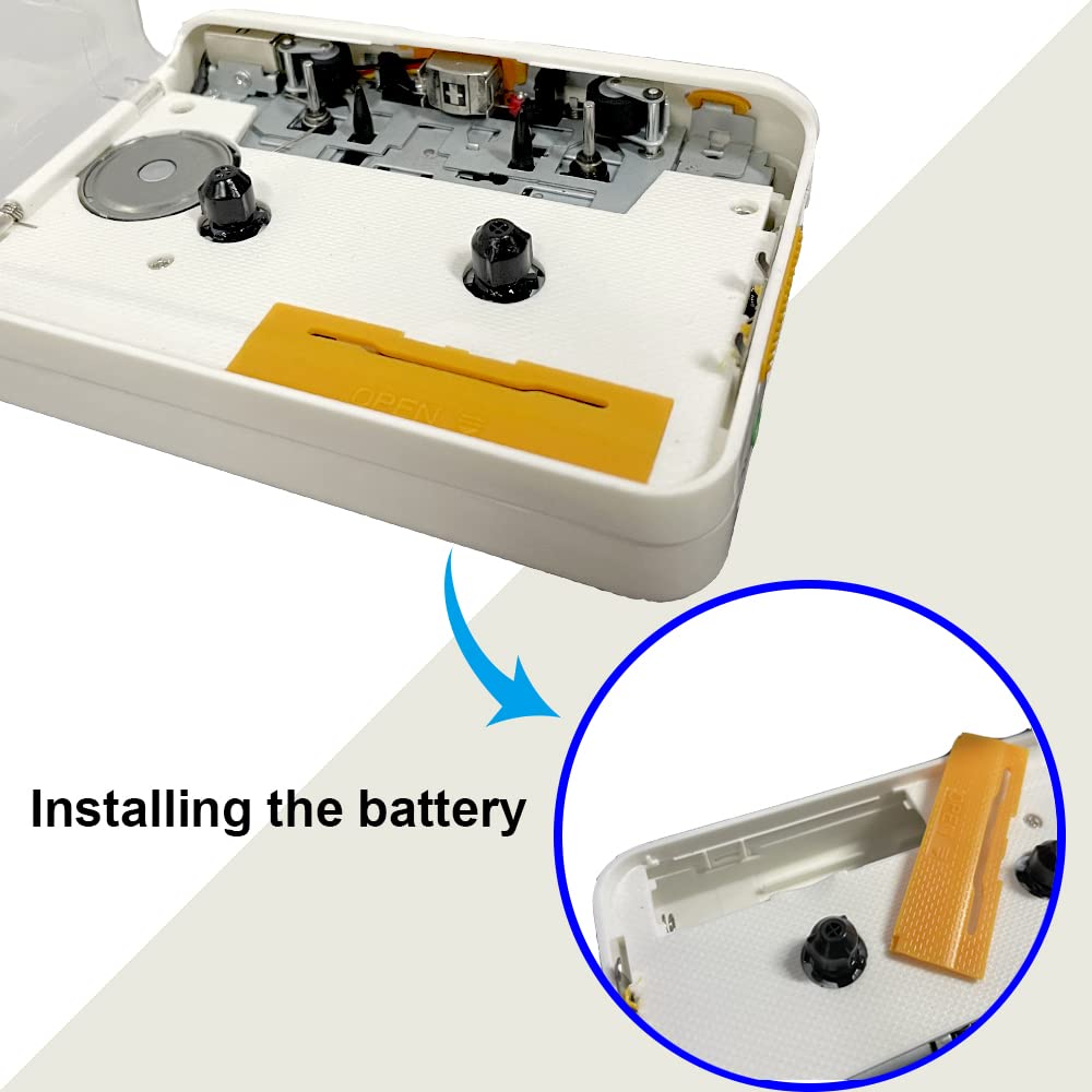 Grabadora de Cassette portátil, Grabación de música de Audio MP3 a través de PC,Grabadora de Cassette con convertidor MP3