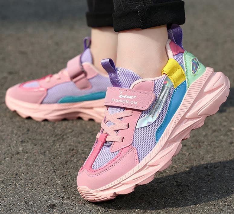 Little Kid/Big Kid Girls Sneakers Lightweight Breathable Athletic Running Tennis Fitness Shoes2