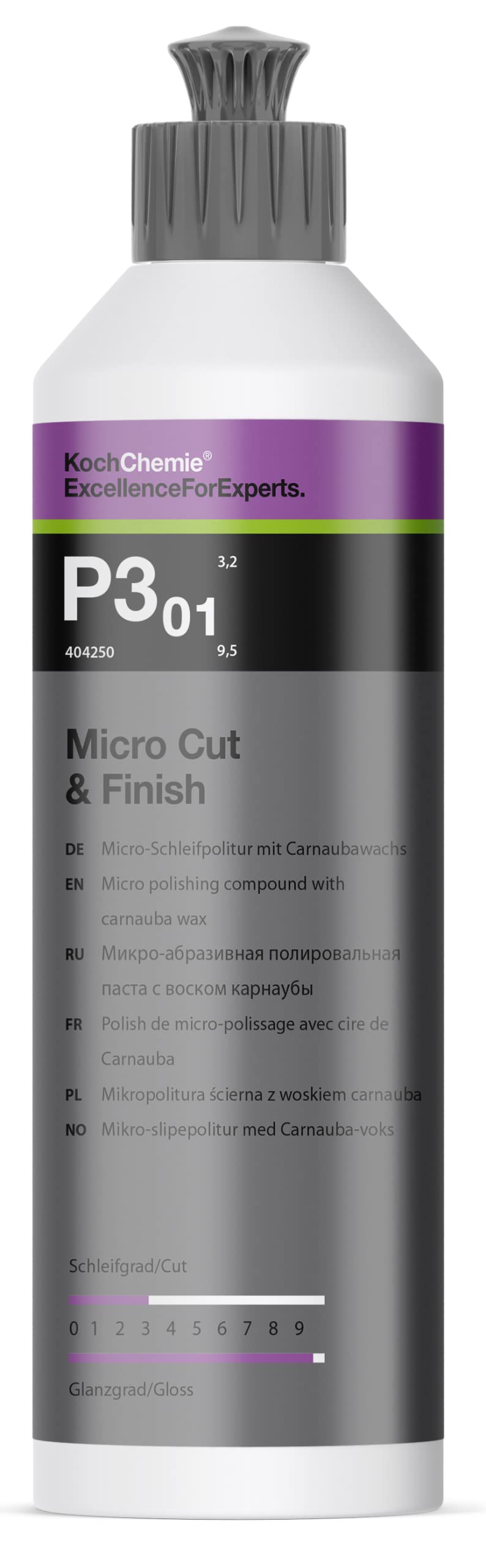 ADVANTUSE - Koch Chemie Politur Set Schleifpaste 250ml und Finishpolitur 250ml inkl. Versiegelung mit Pads 125mm