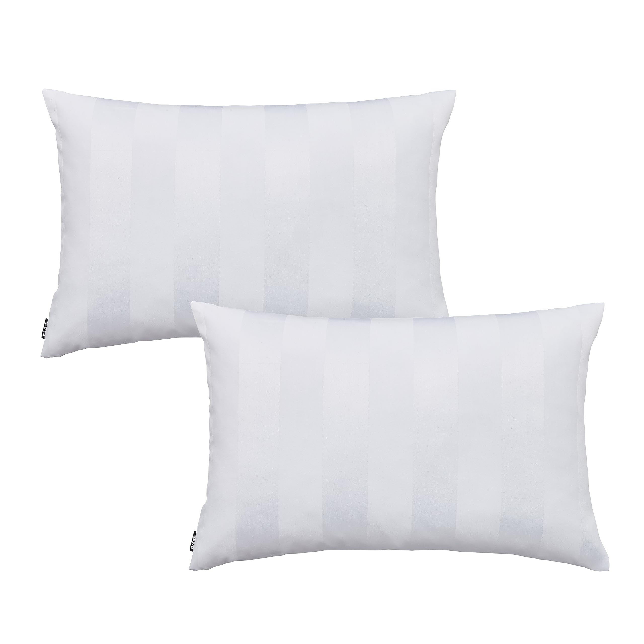 Playboy Soft Satin Stripe Standard Pillowcase Pair White, Standard (Pair) - Image 3