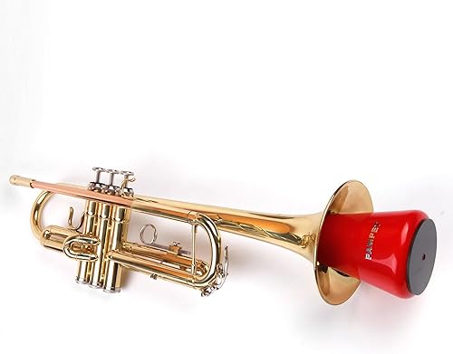 Miniatura 11 de Silenciador de silenciador de trompeta de práctica ligera, silenciador recto para trompeta (negro)