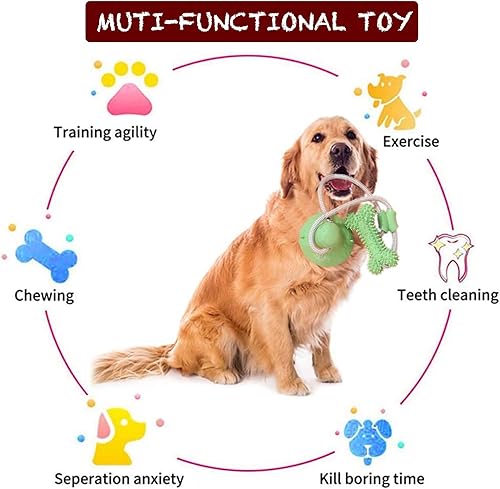 Miniatura 3 de Juguete de tira y afloja con ventosa para masticar para perros, juguete interactivo para masticar para dentición, juguete masticable para perros,