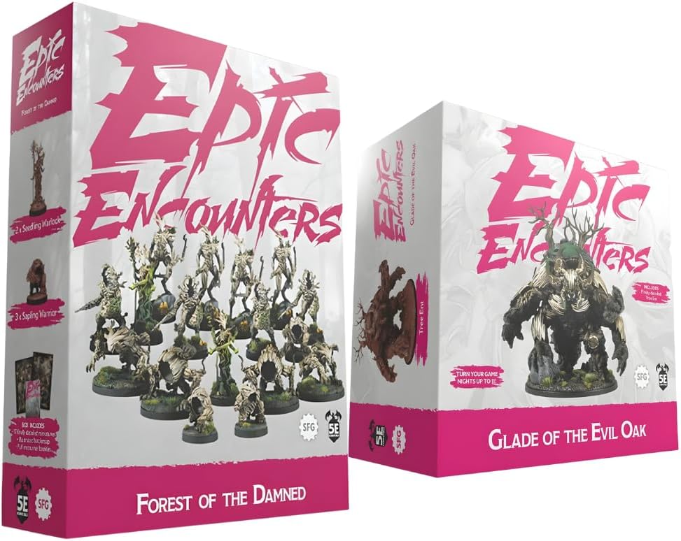 Steamforged Games, Epic Encounters The Board Game Bundle: Forest of The Damned and Glade of The Evil Look (2 Items)