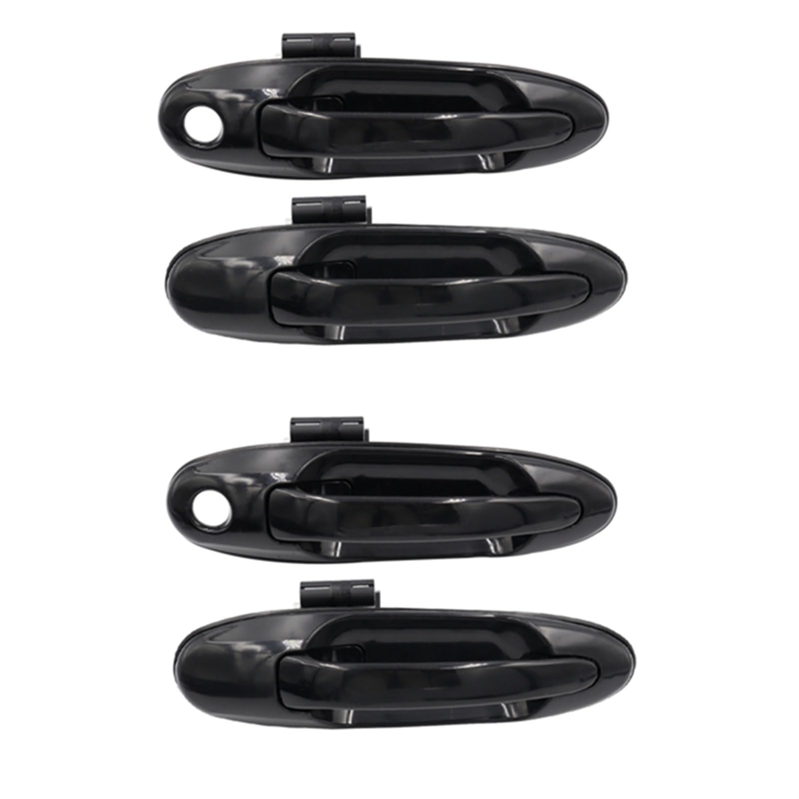 Hguvsjd Black Car Exterior Door Handles For Land For Cruiser Lc100 For Lexus Lx470 98-07 Car Front Rear Left And Right Exterior Exterior Door Handles(Black)