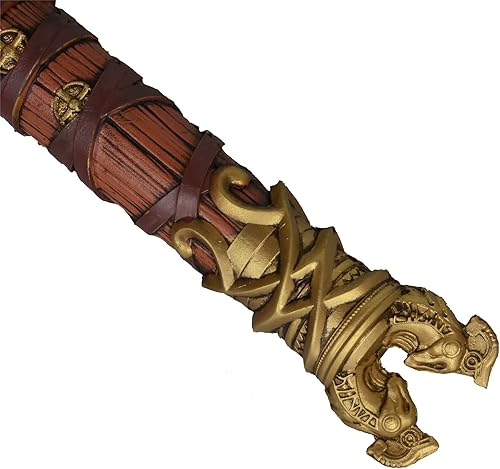 Miniatura 7 de CoserWorld - Martillo de espuma de poliuretano a escala 11, accesorio de disfraz de hachas medievales, armas para cosplay de Halloween