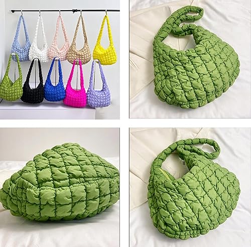 Miniatura 7 de Bolsa acolchada para mujer, bolsas acolchadas, bolsa de hombro acolchada grande, bolsa de hombro con bola de masa hervida para las axilas, bolsa