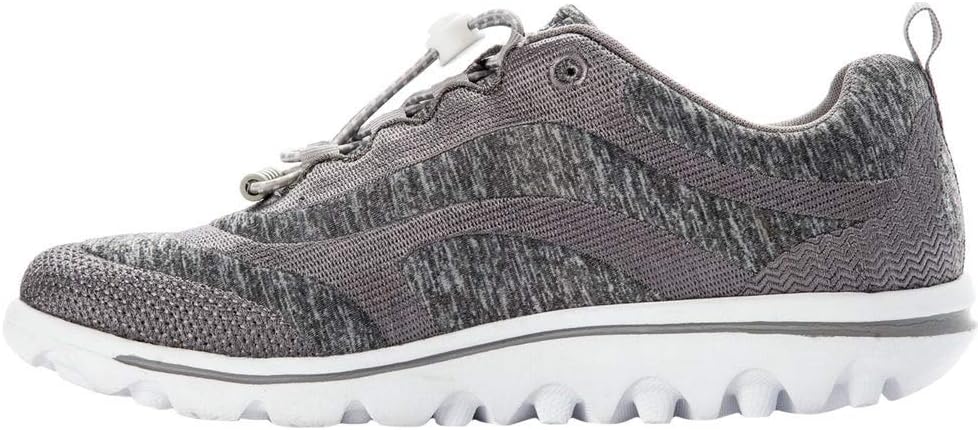 Propet Women's TravelActiv Aero Shoe, Silver, 06H B US