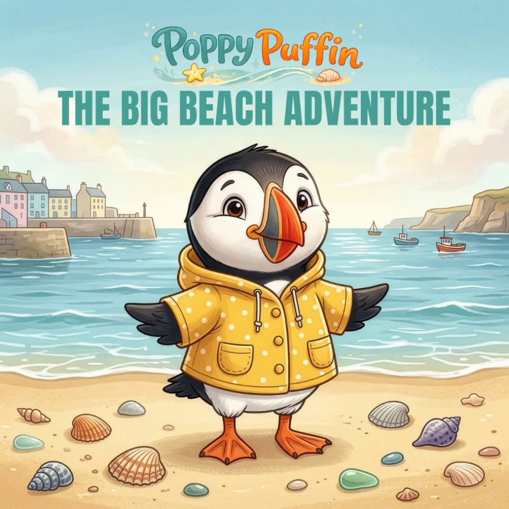 Poppy Puffin and the Big Beach Adventure: A Gentle Seaside Story for Ages 0–6 (Poppy Puffin Adventures)