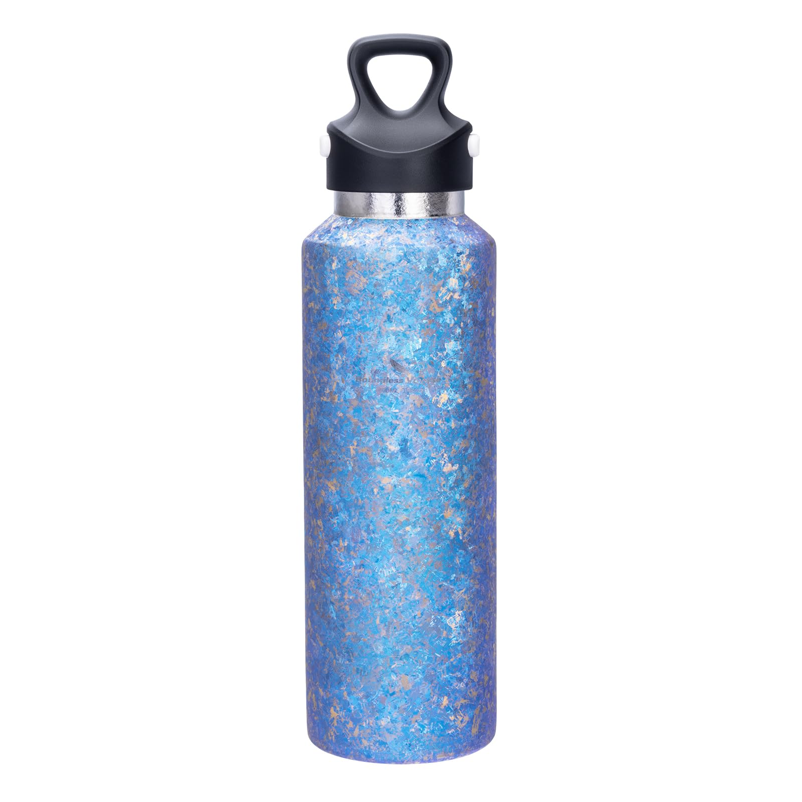 Boundless Voyage Borraccia termica in titanio, 600 ml, lavabile in lavastoviglie, riutilizzabile e a prova di perdite, per scuola, ufficio, sport, viaggi, Ti3258d (blu)