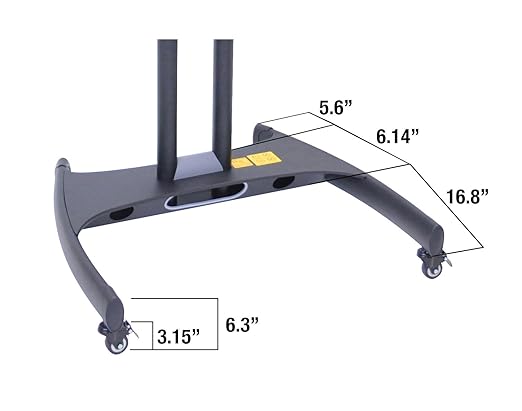 Soporte para TV Luxor FP2500 ajustable en altura, 40" a 60" miniatura 5