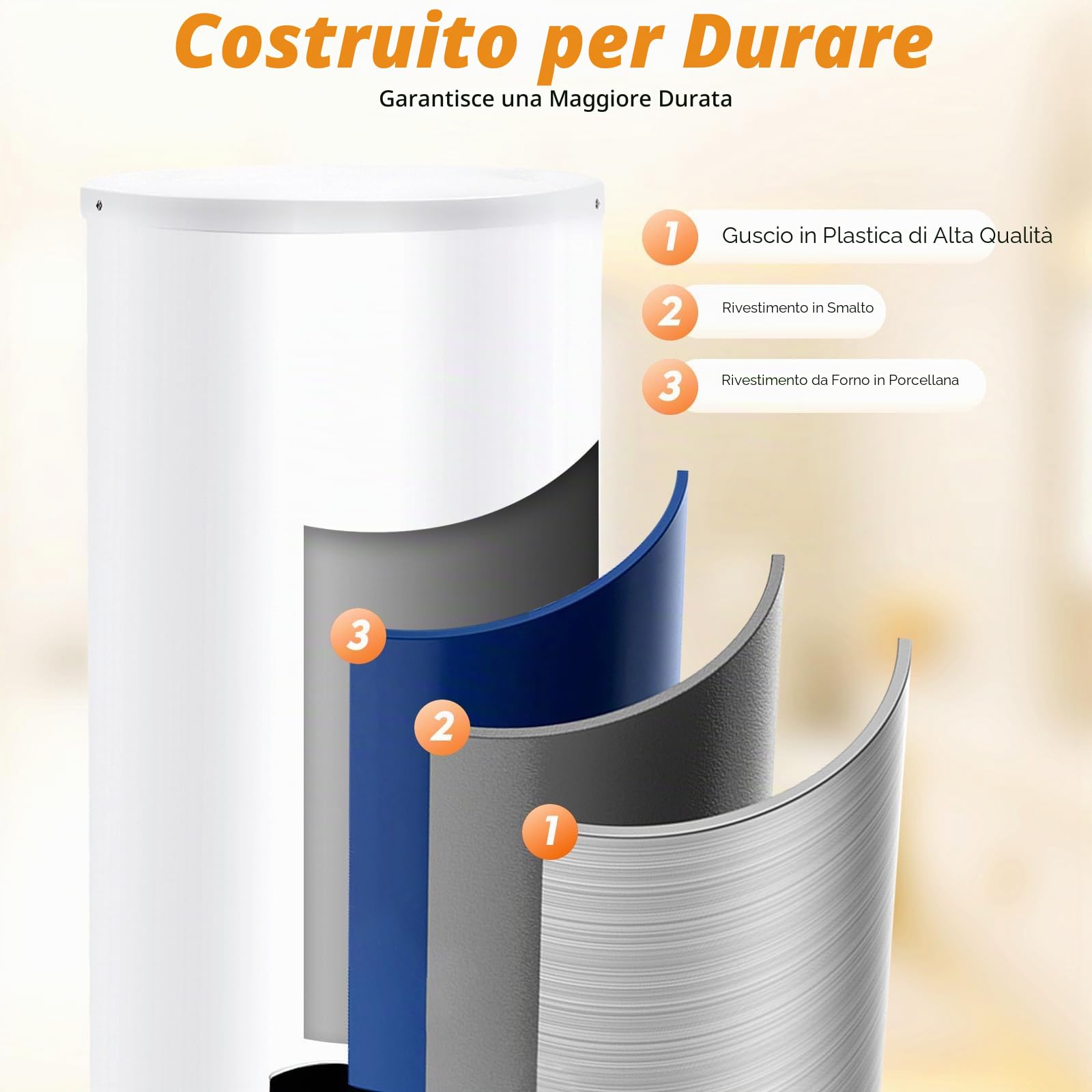 Set di scaldacqua elettrico da 60 l, 220 V, serbatoio elettrico, scaldabagno elettrico con doccetta e tubo, scaldabagno elettrico, 25 – 75 °C, IPX4 (60 L)