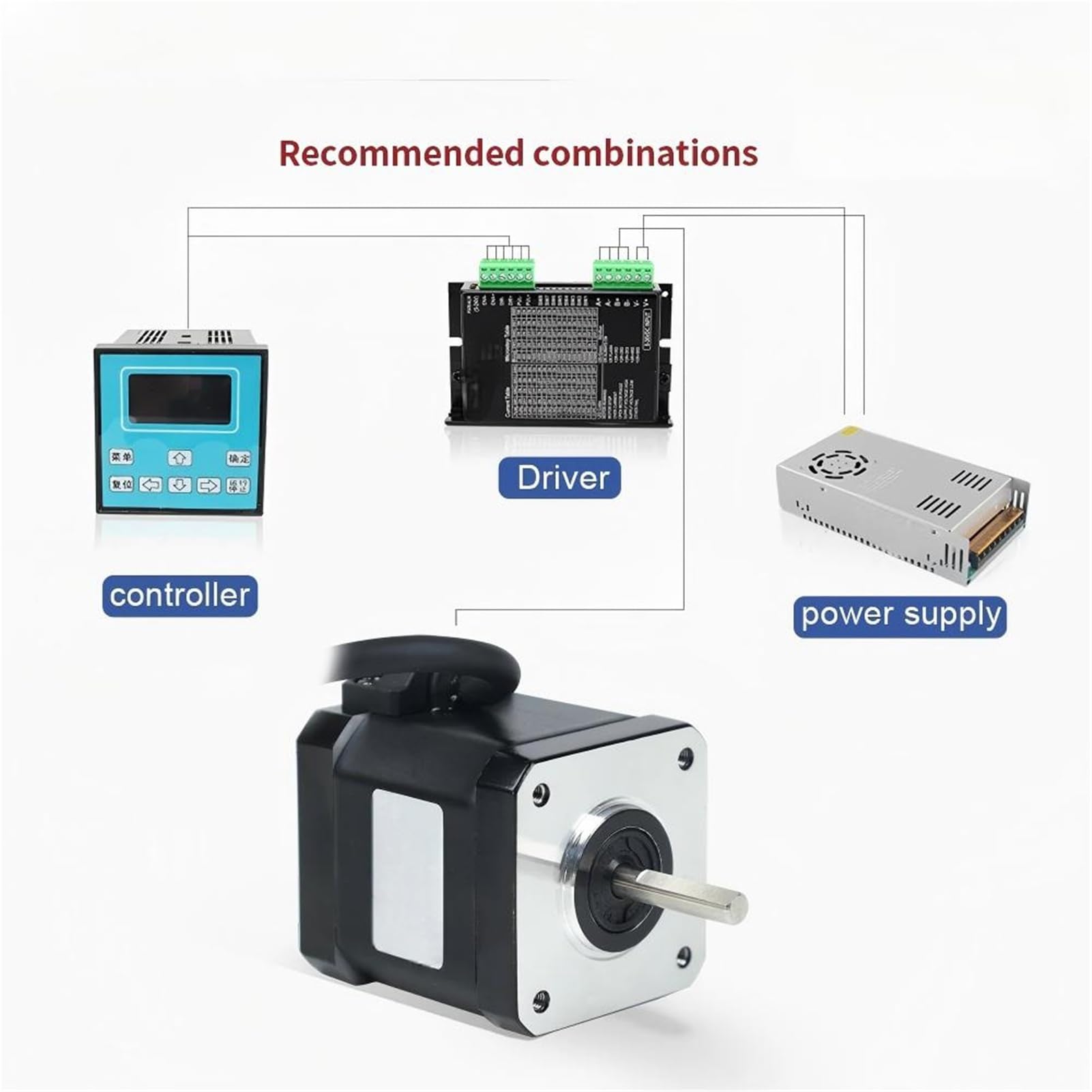 2 Stück NEMA17 wasserdichter Schrittmotor 0,52 Nm 1,8 A 3D-Druckzubehör Motor Schrittmotor