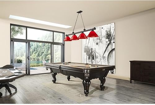 Miniatura 2 de Z-Lite 2306-4BRZ-PRD - Colgante de billar con cordón, 4 luces, 240 vatios totales, bronce