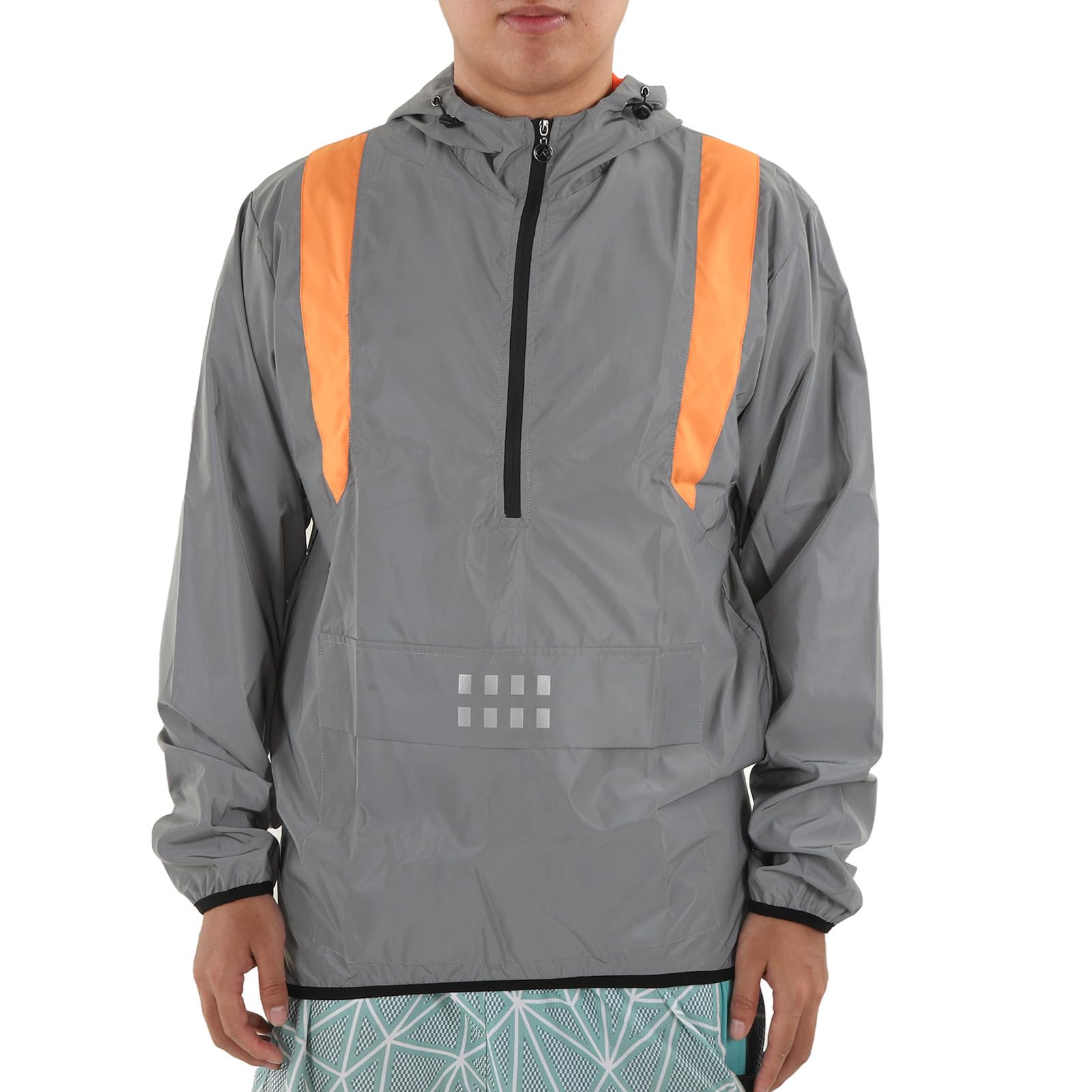 Chaqueta de Ciclismo para Hombres, A prueba de viento para Hombres Bolsillos Laterales Reflectantes para el Deporte (2XL)