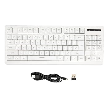 Amazon.co.jp: ゲーミングキーボード 87キー 2.4Gワイヤレス無線