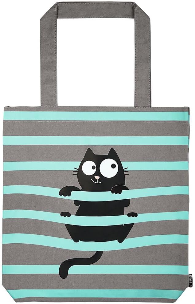 Moses Ed, the Cat Shopper Ed in Love | Tote Bag Made of 100% Cotton