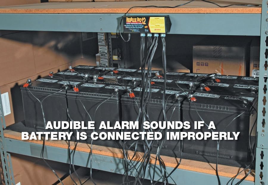 PulseTech RediPulse12 in operation, showing continuous low amp charge and pulse technology