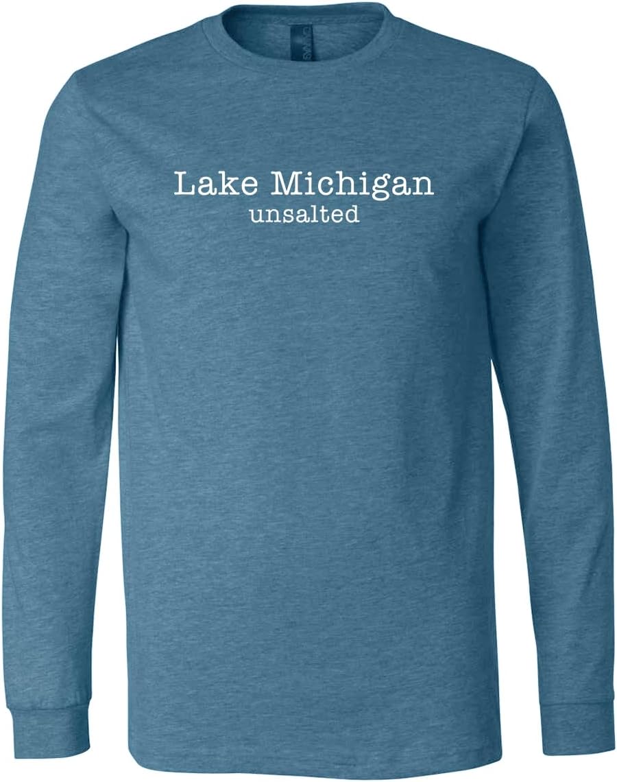 Lake Michigan Unsalted Modern Fit Unisex Long Sleeve T-Shirt